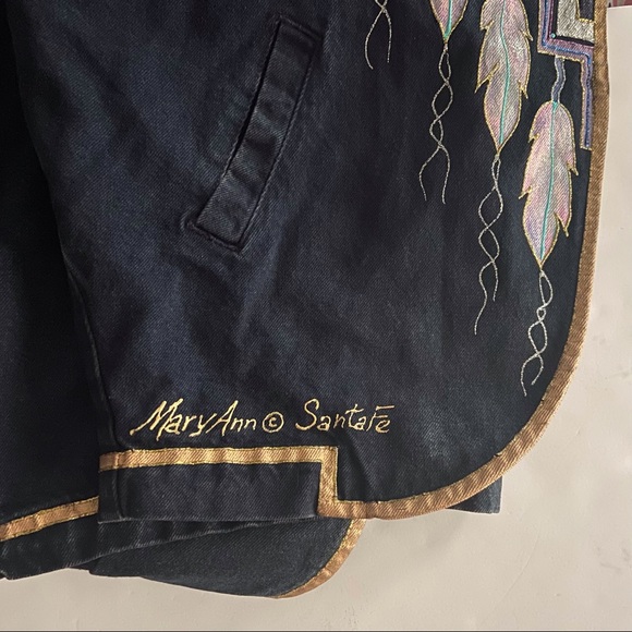 Mary Ann Nibbelink Sundance Vintage Handpainted Denim Jacket Medium Southwest - Picture 12 of 14